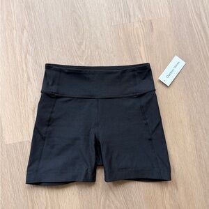 Outdoor Voices Black High-Rise Bike Shorts Warmup 5" Short